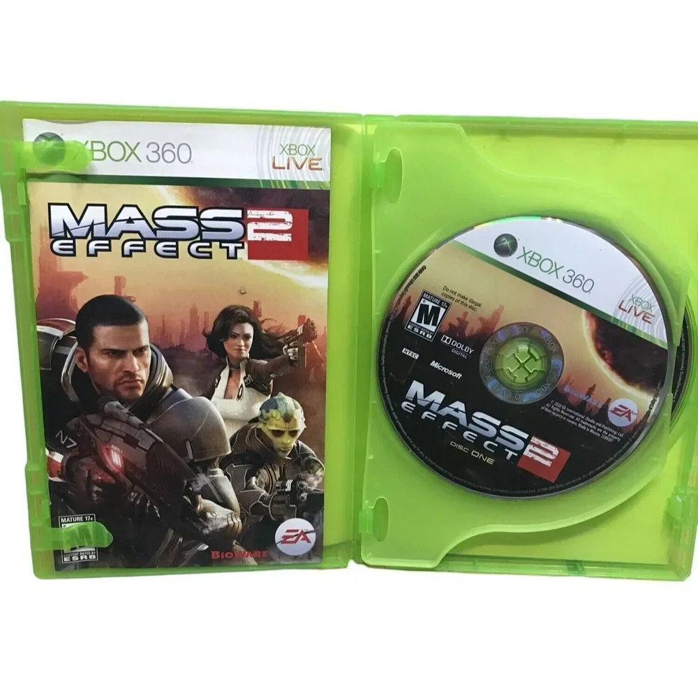 Xbox 360 3 Games Mass Effect 1 Mass Effect 2 Mass Effect 3 Rpg‎ Tested Complete